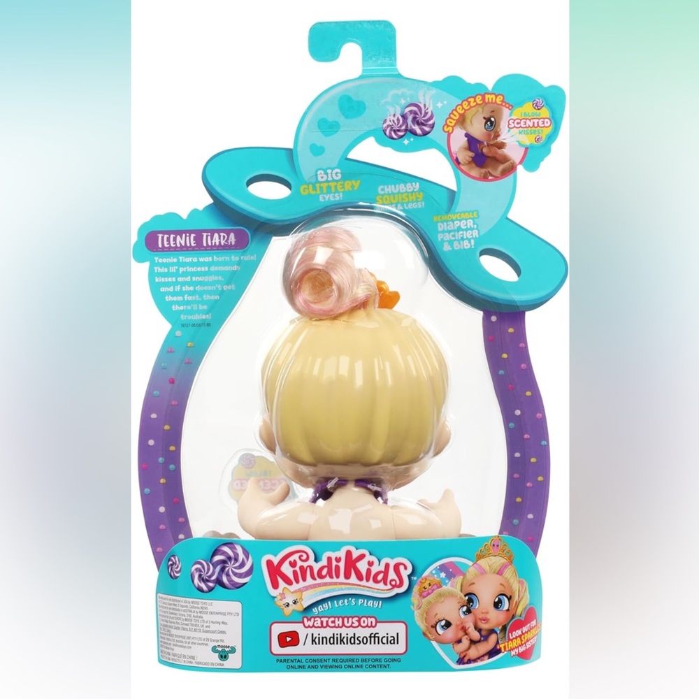 Kindi Kids Scented Sisters 6.5" Doll and 2 Accessories - Teenie Tiara - Picture 2 of 8